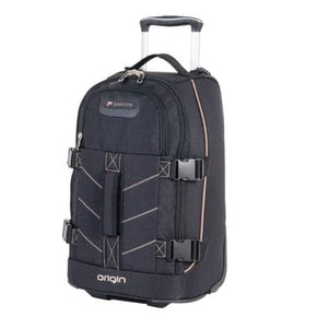 MHC World Paklite Origin 51Cm Trolley Duffle Backpack Black & Khaki (7225663553625)