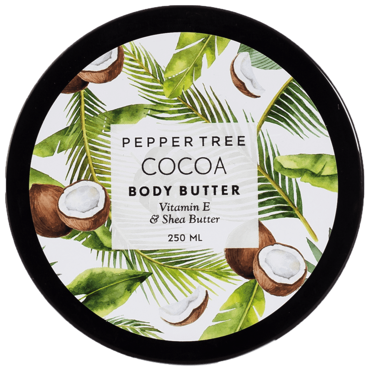 Pepper Tree SOAP DISH Body Essentials Cocoa Body Butter 250ml (7225308217433)