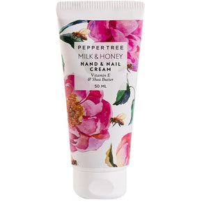Pepper Tree SOAP DISH Body Essentials Milk & Honey Hand & Nail Cream 50ml (7225304547417)