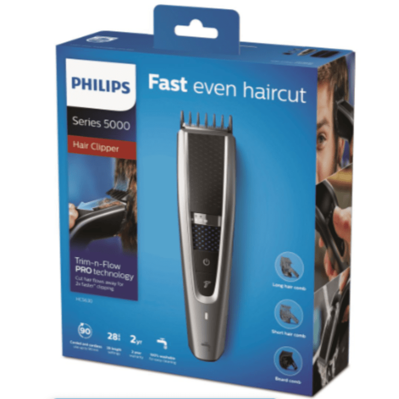 Philips Clipper Hair Clipper Series 5000 Washable Hair Clipper HC5630/15 (6776077746265)