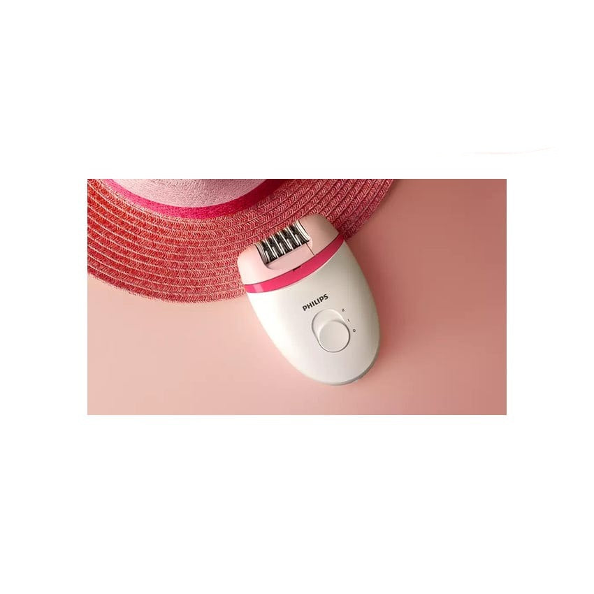 Philips Clipper Philips Satinelle Essential Corded Compact Epilator White/pink BRE235/00 (7185343316057)