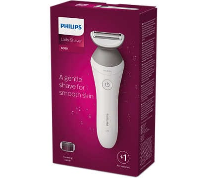 PHILIPS Lady Trimmer Philips Lady Shaver Series 6000 Cordless shaver Wet and Dry BRL126/00 (7260428632153)