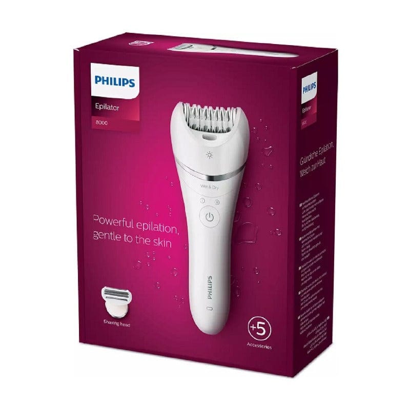 Philips Shaver Philips Wet & Dry Epilator Series 8000 BRE700/00 (6938846363737)