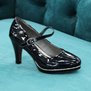 Pierre Cardin LADIES SHOES 4 Pierre Cardin Ladies Mary Janes Shoes Black (6590981734489)
