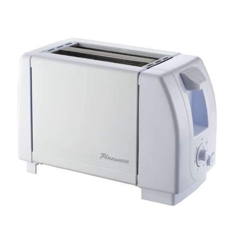 Pineware TOASTER Pineware  PET201 2 Slice Toaster White (2061777010777)
