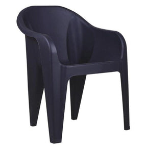 Plastic Chair Plastic Fat Black Chair (7122153865305)