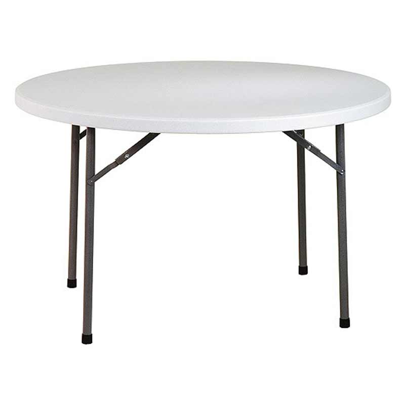 plastic Table Kitchen Round 150cm Plastic Event Folding Table with Handle (2061632045145)
