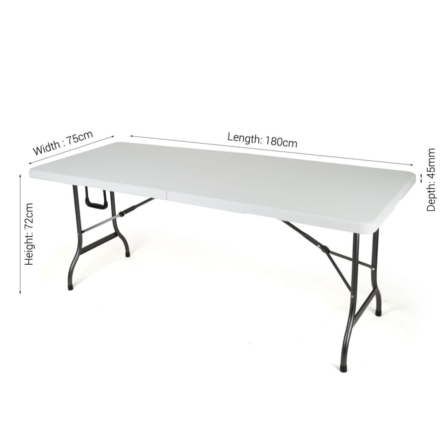 plastic Table Table Rectangular Event Fold In Half Table 180cm (2061631979609)