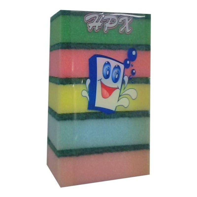 Plasticware Colourful  Sponge 5 Piece (2120185544793)