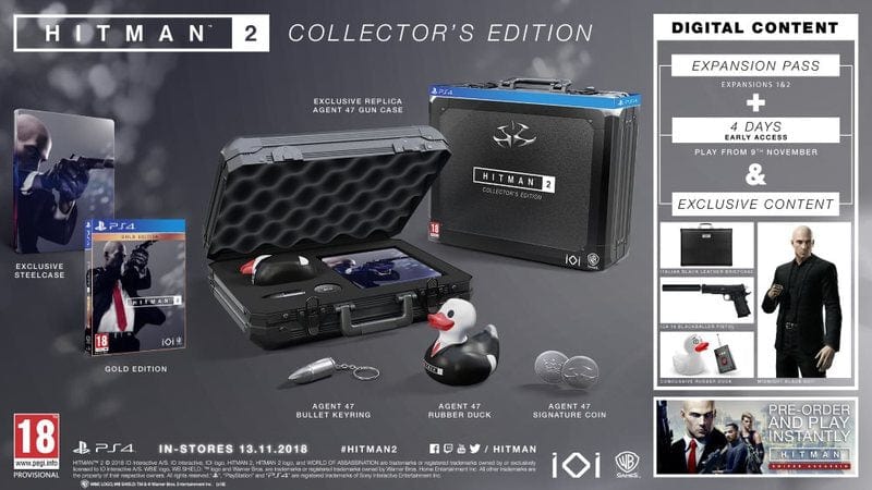 Hitman 2 - Collector's Edition (PS4) for Sale ✔️ Lowest Price Guaranteed