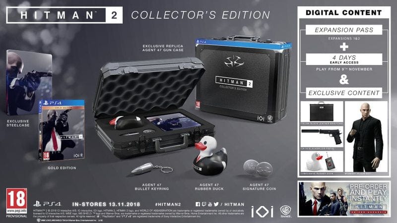PlayStation Gaming Hitman 2 - Collector's Edition (PS4) (2061833142361)