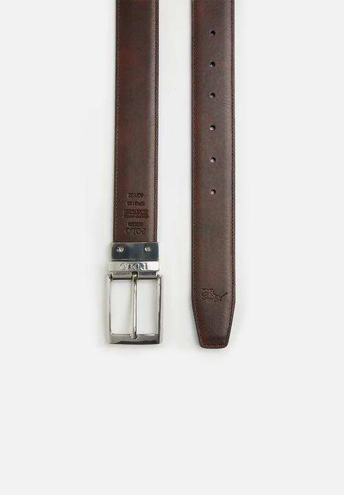 Polo Belts Polo Belts Lancaster  Black/Brown EPG163 (7070132371545)