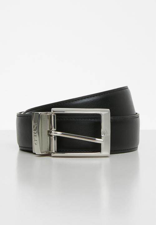 Polo Belts Polo Belts Lancaster  Black/Brown EPG163 (7070132371545)