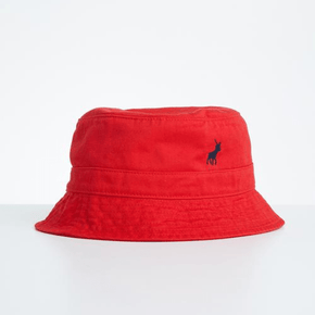 Polo Bucket Hat Polo Sydney Twill Bucket Hat Red (6727371227225)