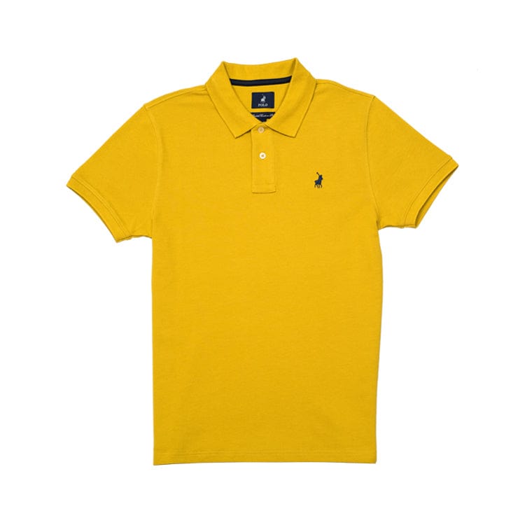Polo Golf T Shirt Polo Pique golfer Mustard (7008935149657)