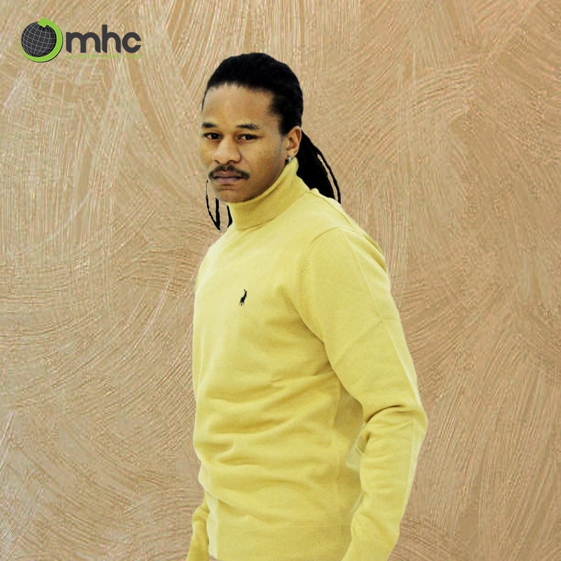 Polo Pull Over Polo Brad Merino Roll Neck Camel (6622703091801)