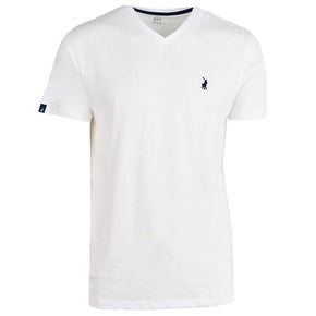 Polo T Shirt Size Small Polo V Neck Mens T-Shirt White (7152612311129)