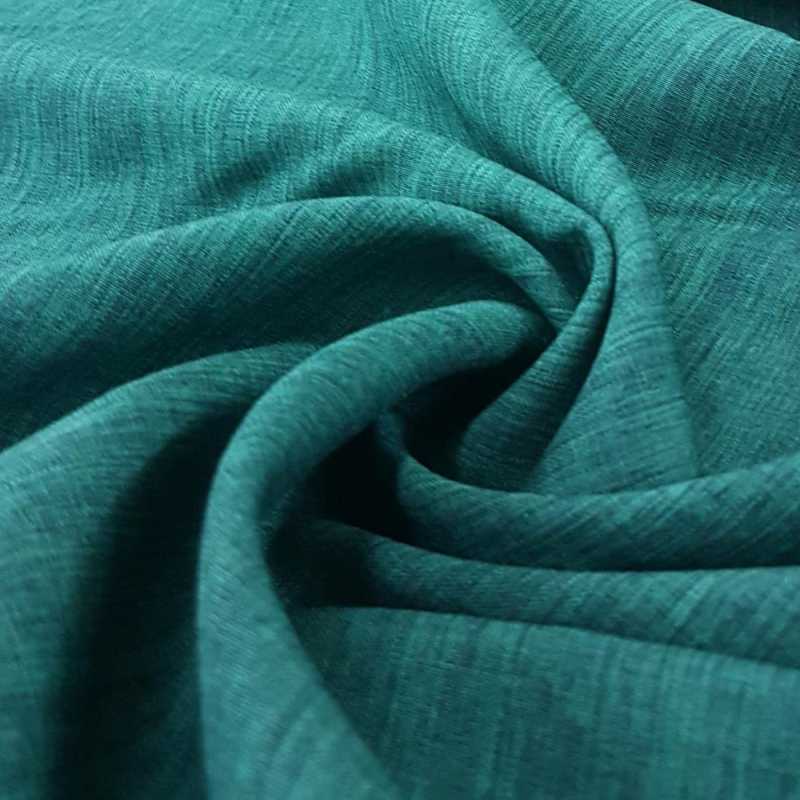 POLYESTER Dress Fabrics Jade Snow Look Linen Fabric 150 cm (4698877132889)
