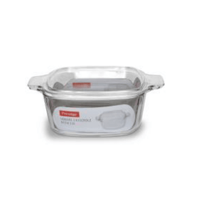 PRESTIGE glass container Prestige Glass Square Casserole With Lid 1.5 Litre (6558600560729)