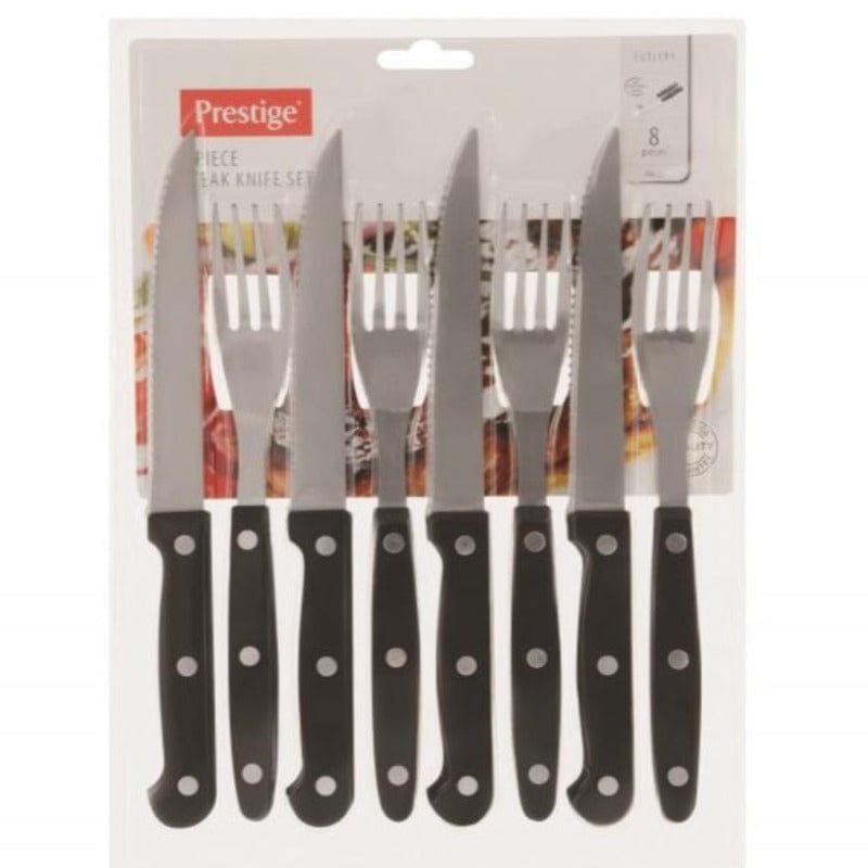 PRESTIGE Knife Prestige Steak Knife & Fork Set -8 Piece 09630 (6943513280601)