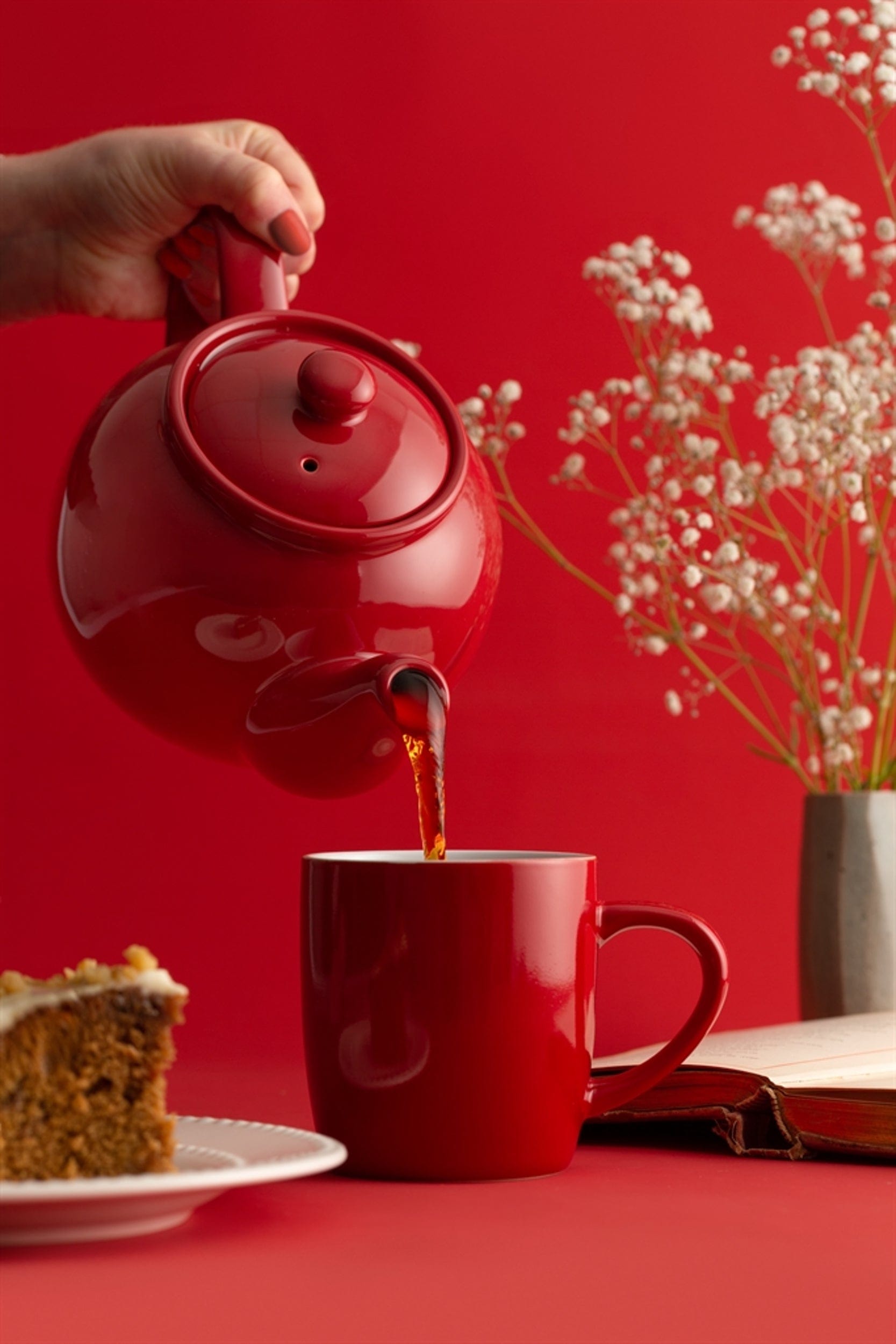 Price & Kensington Teapot Price & Kensington Teapot 6 Cup Red PK0056760 (7174579060825)
