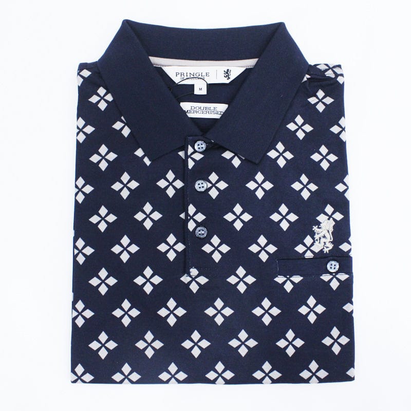 Pringle Golf T Shirt Pringle Golfer Navy MTOP0034 (7132743663705)