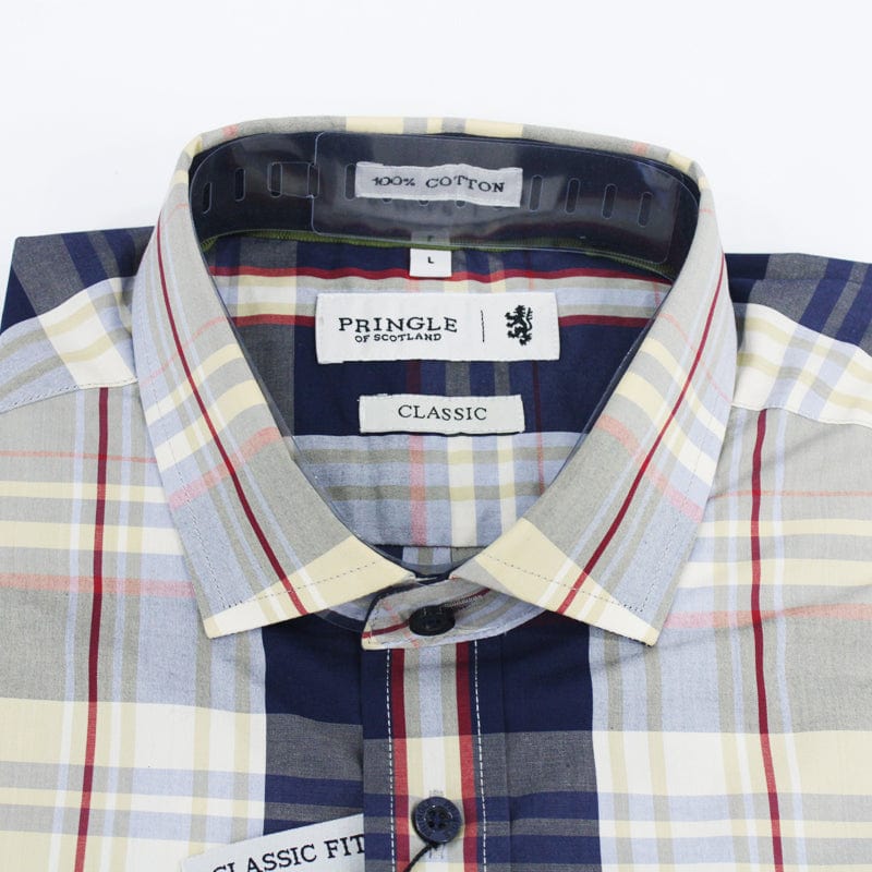 Pringle Shirts Pringle Classic Fit Check Shirt MSLS0178 (7132786688089)