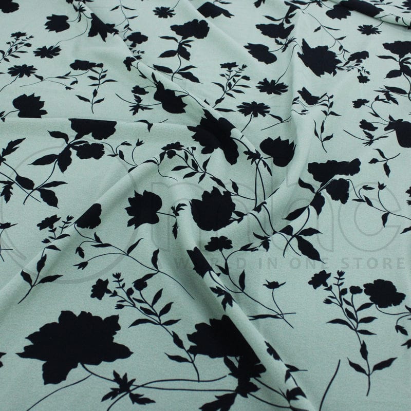 PRINTED AIRFLOW Fabric Avocado Green Printed Chiara Airflow Fabric 140cm (7142792593497)