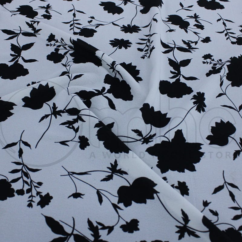 PRINTED AIRFLOW Fabric White Printed Chiara Airflow Fabric 140cm (7142792593497)