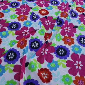 PRINTED LYCRA Dress Fabrics Printed Nylon Lycra Flower Fabric 150cm (7194981466201)