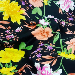 PRINTED SATIN Dress Fabrics Poly Dull Satin Fabric (4728041668697)