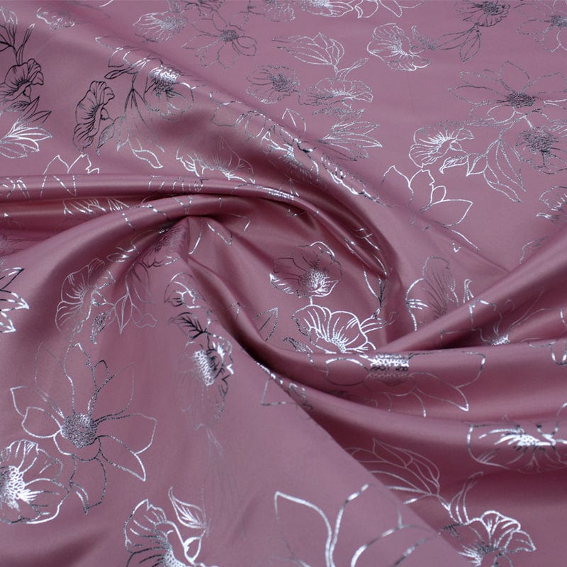 Printed Satin Dress Fabrics Printed Foil Duchess Satin Fabric 150 cm (6930282414169)