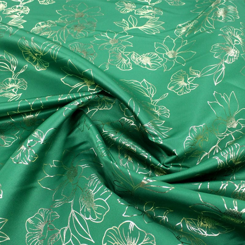 Printed Satin Dress Fabrics Printed Foil Duchess Satin Fabric 150 cm (6930282414169)