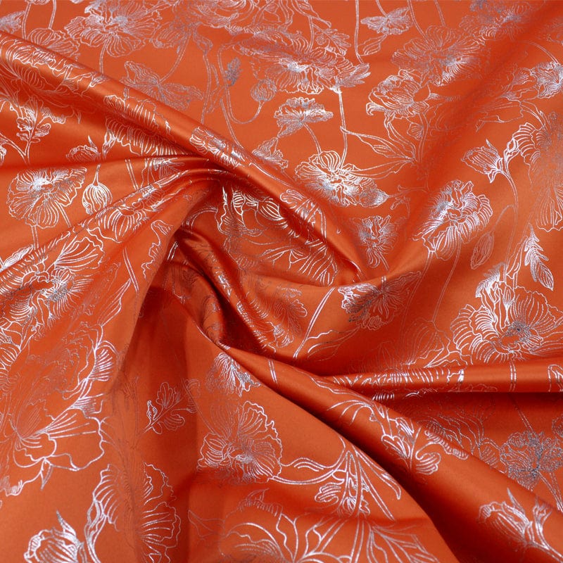 Printed Satin Dress Fabrics Printed Foil Duchess Satin Fabric 150 cm (6930282414169)