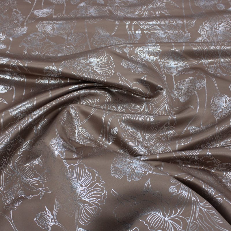 Printed Satin Dress Fabrics Printed Foil Duchess Satin Fabric 150 cm (6930282414169)
