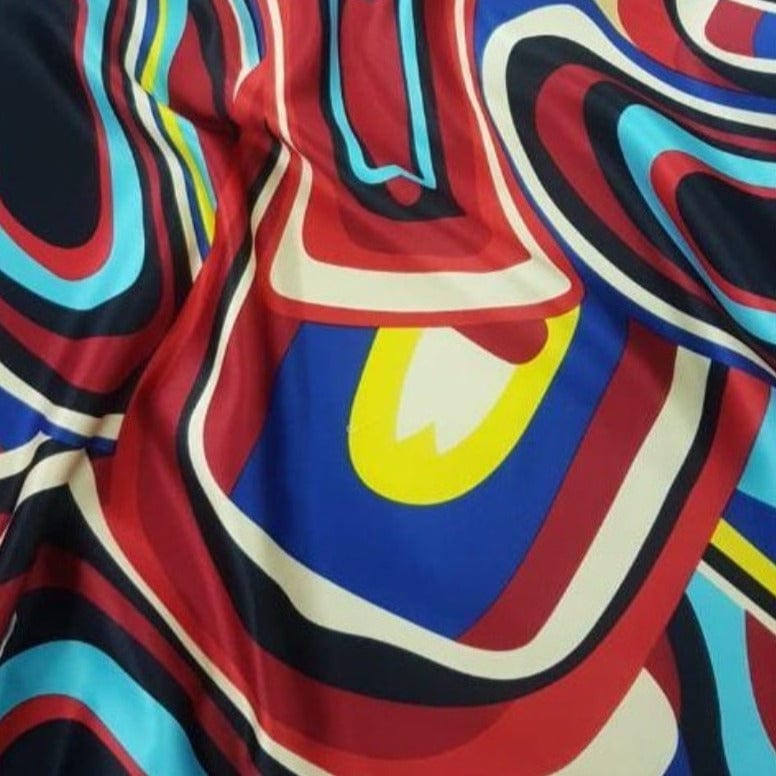 Printed Satin Dress Fabrics Screen Royal Printed Duchess Satin Screen 150cm (4749605470297)