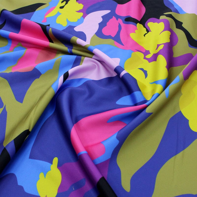 PRINTED SATIN Royal\Navy Printed Morida Fabric 150 cm (6931599523929)