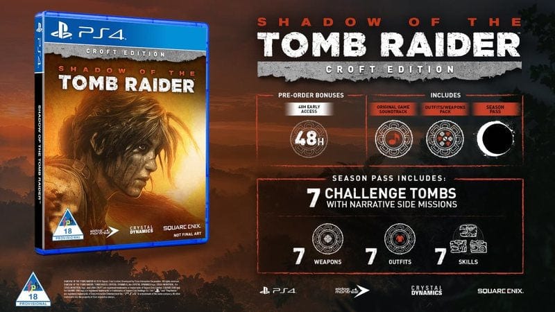 PS4 Games Tech & Office Shadow of the Tomb Raider Croft Edition (PS4) (2061797654617)