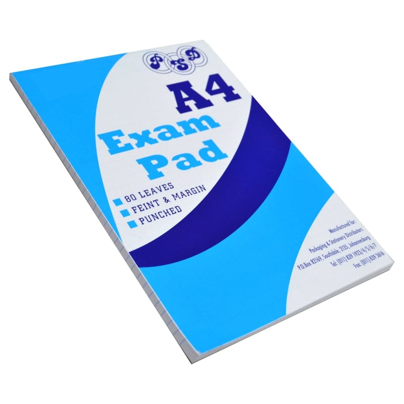 10-Piece FIS Examination Pad, Single Ruled, 2 Holes, 60 gsm, A4 Size (80  Sheets x 10 Pcs) - FSPDEPA480