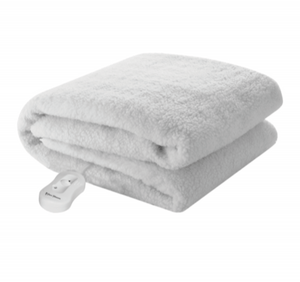 PURE PLEASURE ELECTRIC BLANKET Single Fullfit Extra Length  91x205 Pure Pleasure Extra Length Sherpa Full Fitted Electric Blanket With Skirt (6562283323481)