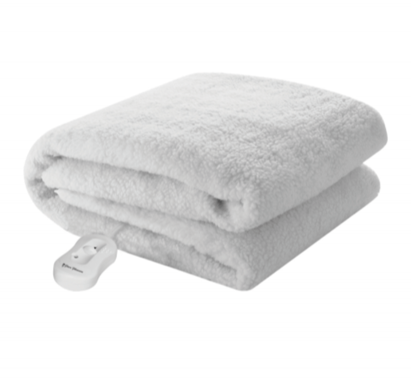 PURE PLEASURE ELECTRIC BLANKET Single Fullfit Extra Length  91x205 Pure Pleasure Extra Length Sherpa Full Fitted Electric Blanket With Skirt (6562283323481)