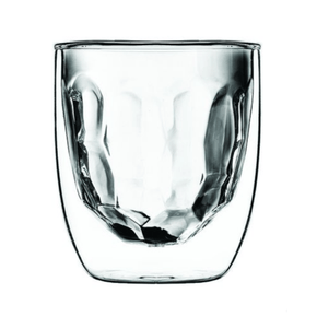 QDO Double-walled glass QDO Elements, Metal Double Wall Glass 210ML Set of 2 (7074192359513)