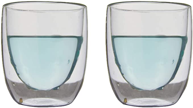 QDO Double-walled glass QDO Elements, Water Double Wall Glass 210ML Set of 2 (7074158608473)