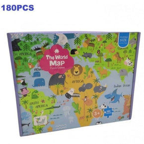 QMAN PUZZLE The World Map Puzzle Games 180 Piece 6305 (6998643998809)