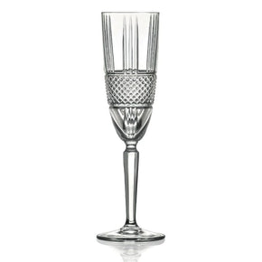 RCR CRYSTAL GLASS RCR Brillante Flute Glass Set of 6 (4724498759769)