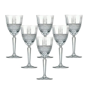 RCR CRYSTAL GLASS RCR Brillante Goblet Glass Set of 6 (4724519764057)