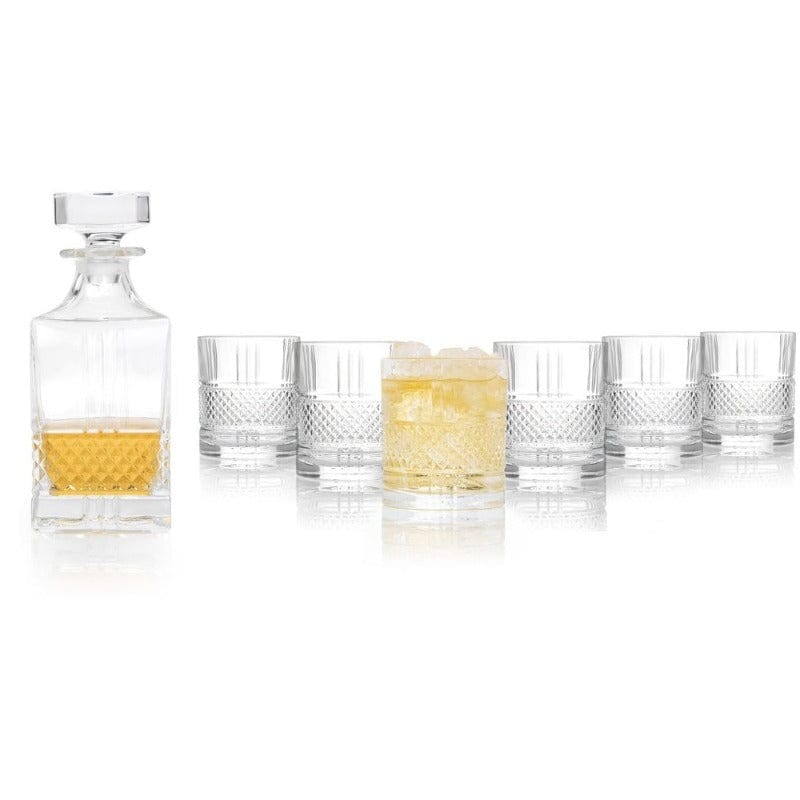 RCR CRYSTAL GLASS RCR Brilliante Crystal Whisky Set Of 7 (4745761161305)