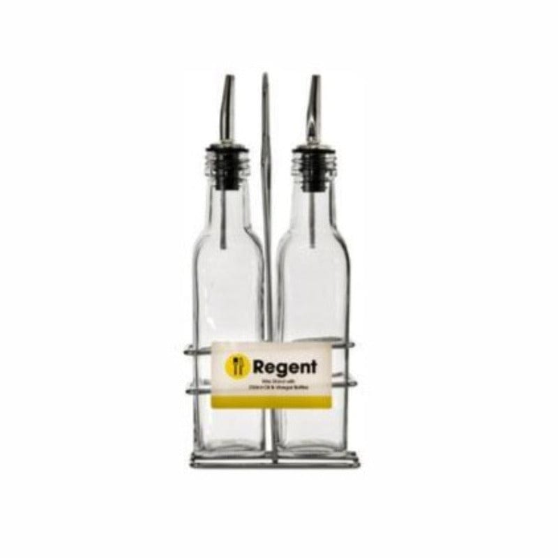 Regent Bottles Regent Oil & Vinegar Bottles On Wire Stand, 250ml 260x104x52mm (6722582577241)