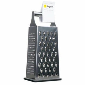 Regent Grater Regent Kitchen 4-sided Grater Stainless Steel With Pp Non Slip Base, (6811498020953)