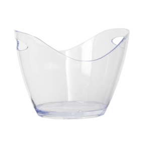 Regent ICE BUCKET Regent Bar Butler Wine Bucket Oval Clear Plastic 4 Litre (7099312570457)